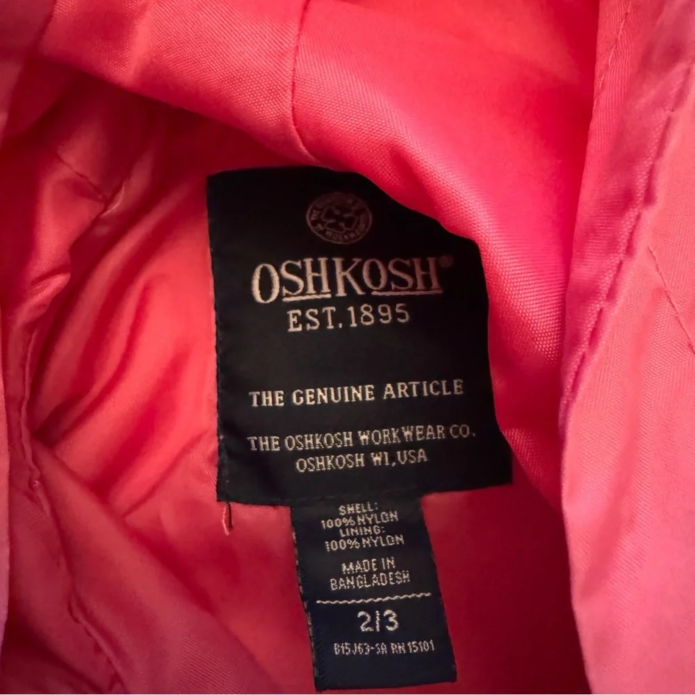 OshKosh B'gosh Pink Raincoat for Kids
